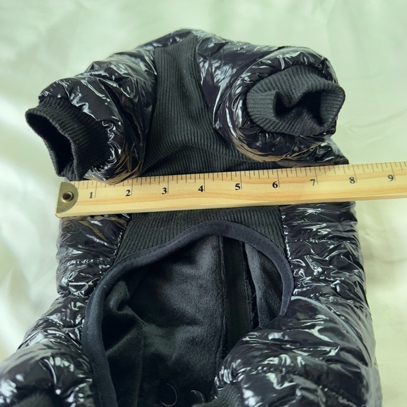 Black and Blue Dog Jacket puffer sweater Set - Picture 15 of 16
